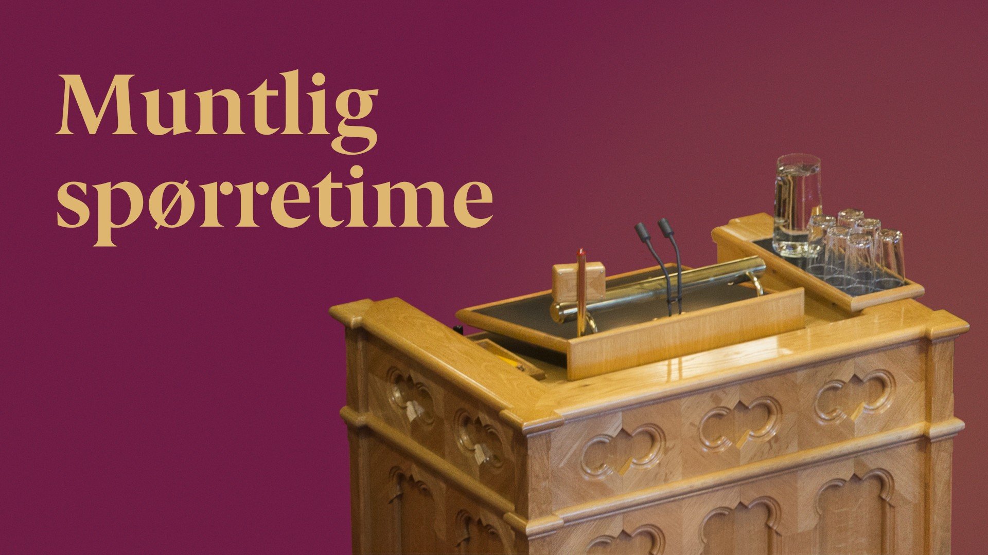 Muntlig spørretime